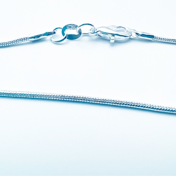 Large Lapis Lazuli Pendant Necklace Sterling Silver 925 Marquise Vintage Antique - Picture 10 of 11